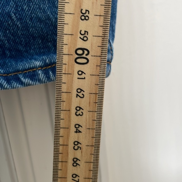 Levi's - Wedgie Straight High Waist Denim Pants - Blue - 30 - Picture 9 of 12